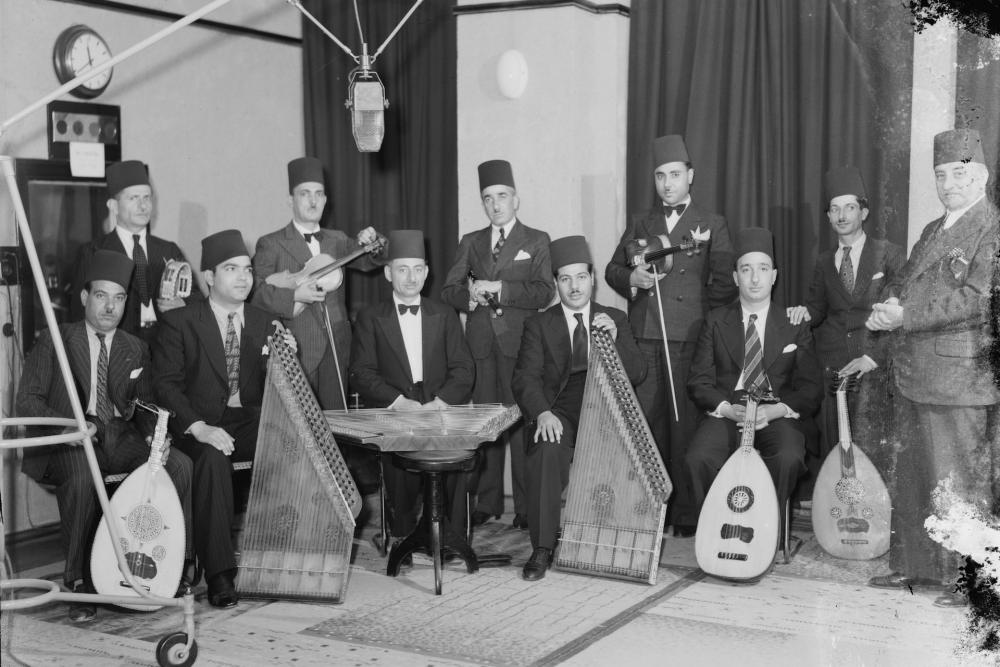 Musicians performing for the Palestine Broadcasting Service in Jerusalem