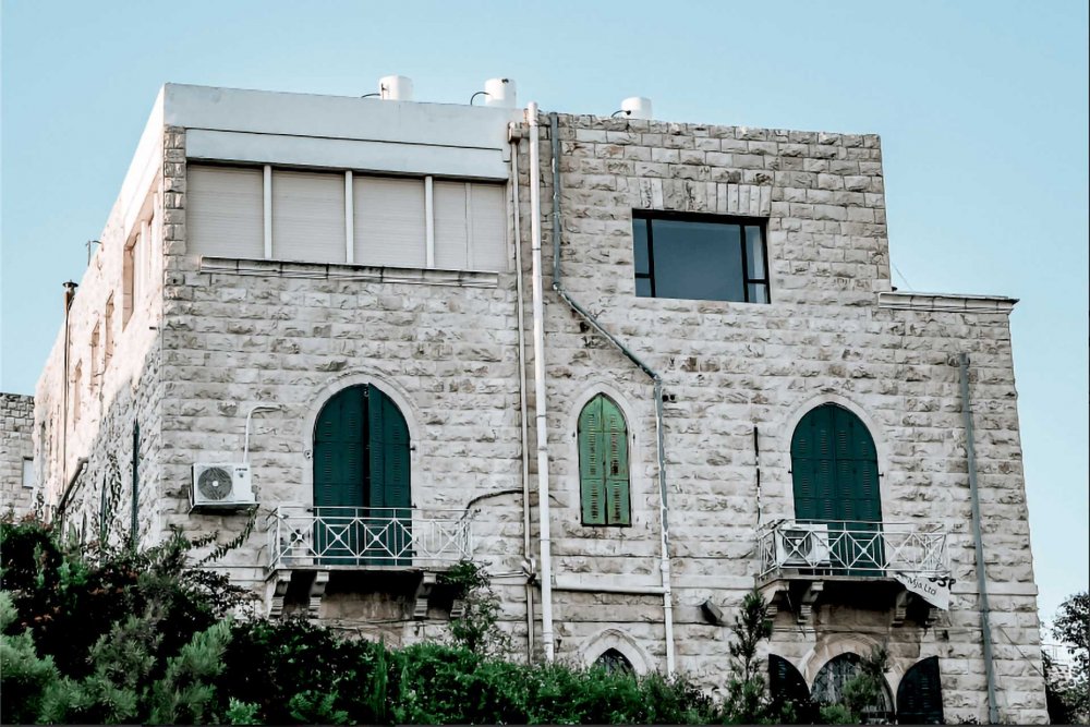 A side view of the Bisharat home in Talbiyya, today West Jerusalem