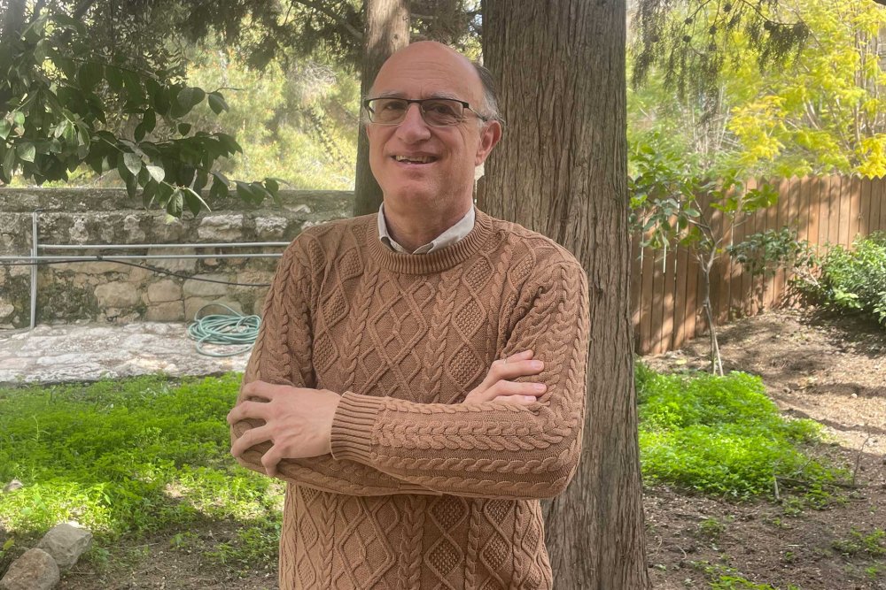 George Sahhar at the World Council of Churches in Jerusalem’s Old City, March 21, 2024