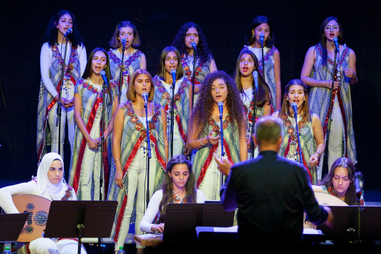 Banal al-Quds choir group in Jerusalem at the 25th Jerusalem Festival, 2021