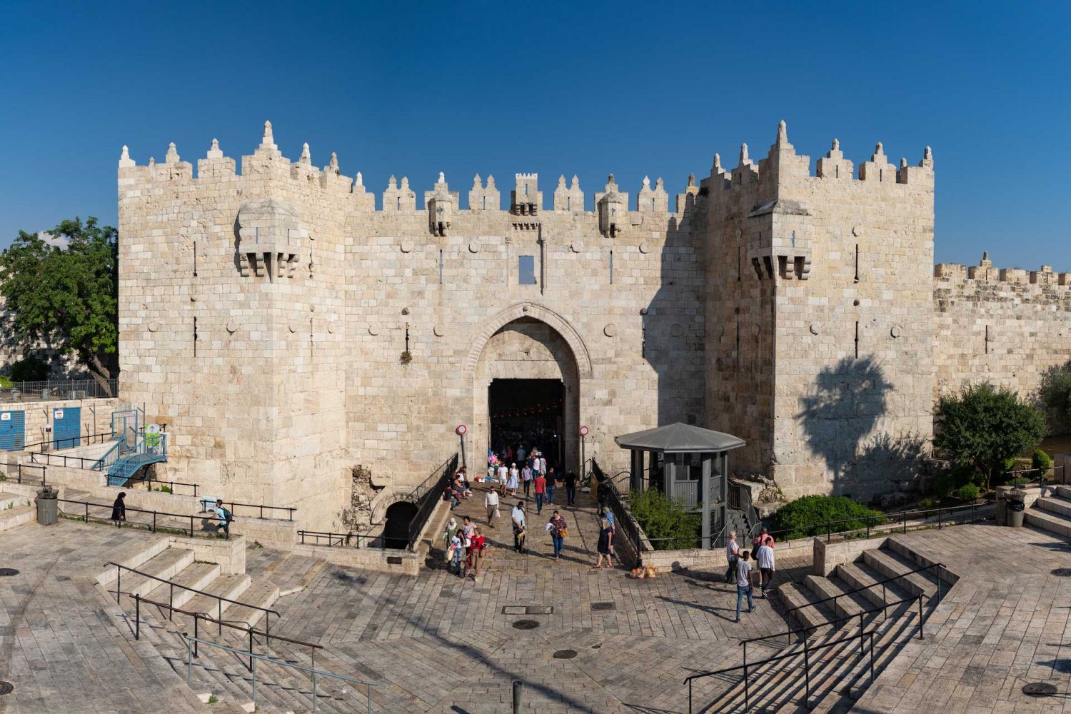 Damascus Gate or Bab al-Amud, one of the gates of Jerusalem's Old City