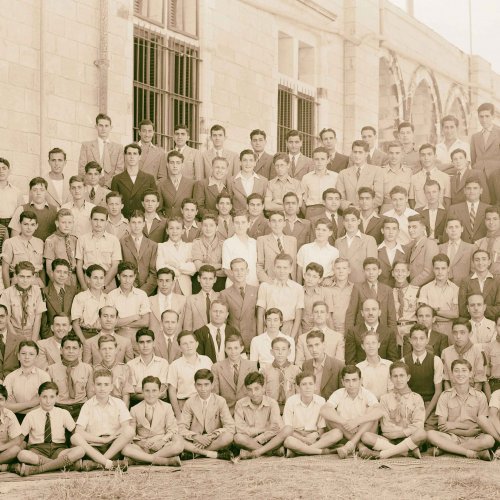 Students of St. George's school in Jerusalem, 1943