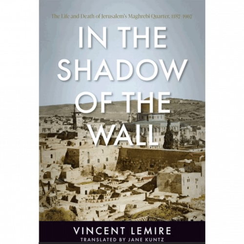 Book cover, In the Shadow of the Wall (2023) and its author, Vincent Lemire