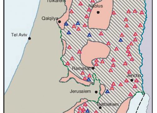 A map of the Sharon Plan, 1981
