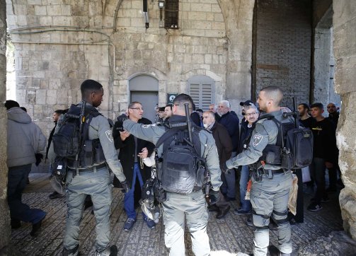 Israeli police were everywhere throughout Jerusalem’s Old City on the second Friday of Ramadan, March 22, 2024.