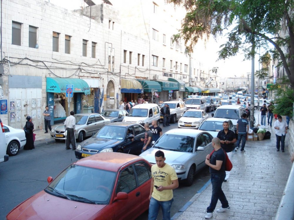 Salah al-Din Street, a main street in East Jerusalem, 2009