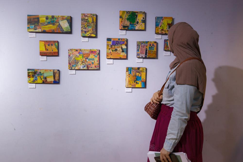 Art exhibition “The Camp,” by Ala al-Baba at the 25th Jerusalem Festival, Yabous Cultural Centre, 2021