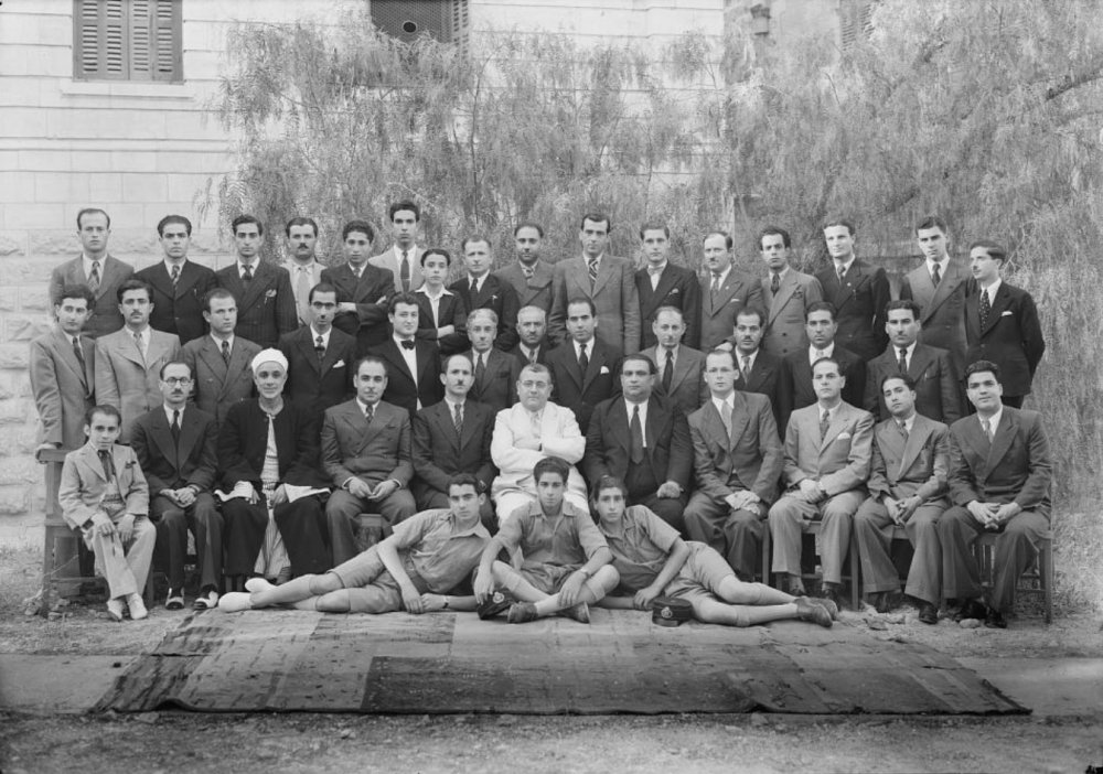 Arab staff at the Public Broadcasting Service, 1941