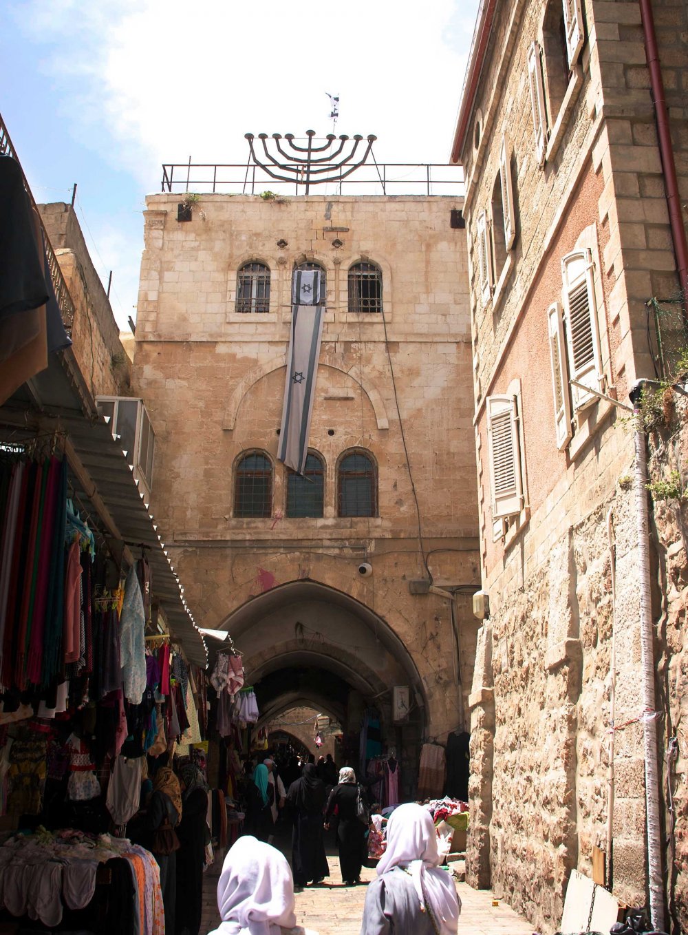 Ariel Sharon’s house in the Muslim Quarter of Jerusalem’s Old City