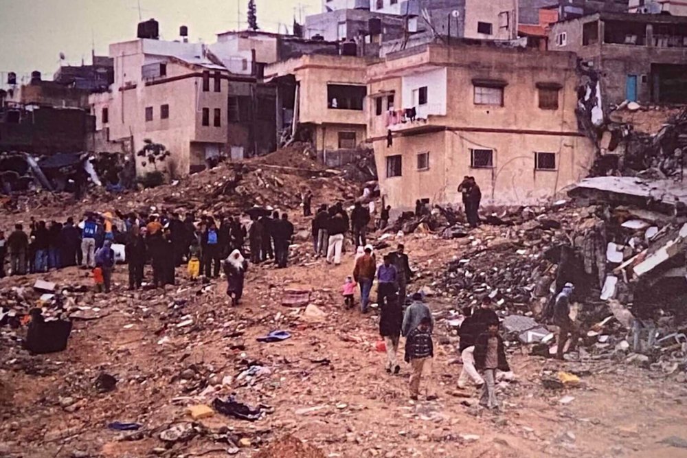 The aftermath of Operation Defensive Shield, Jenin refugee camp, April 2002