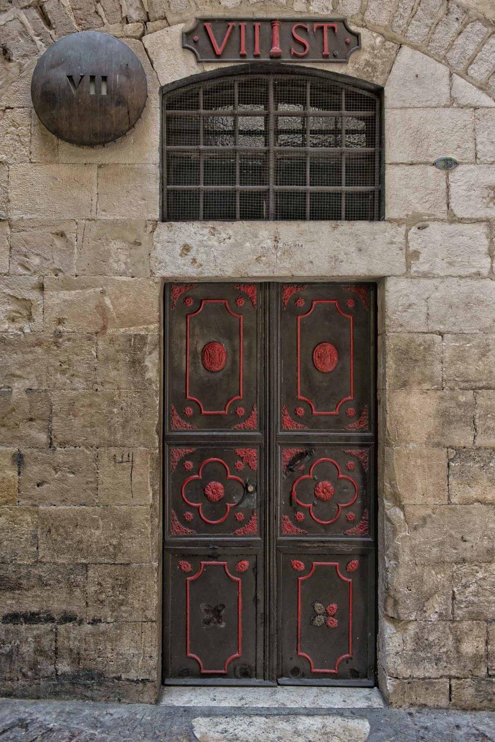 The Seventh Station of the Cross on the Via Dolorosa in Jerusalem’s Old City