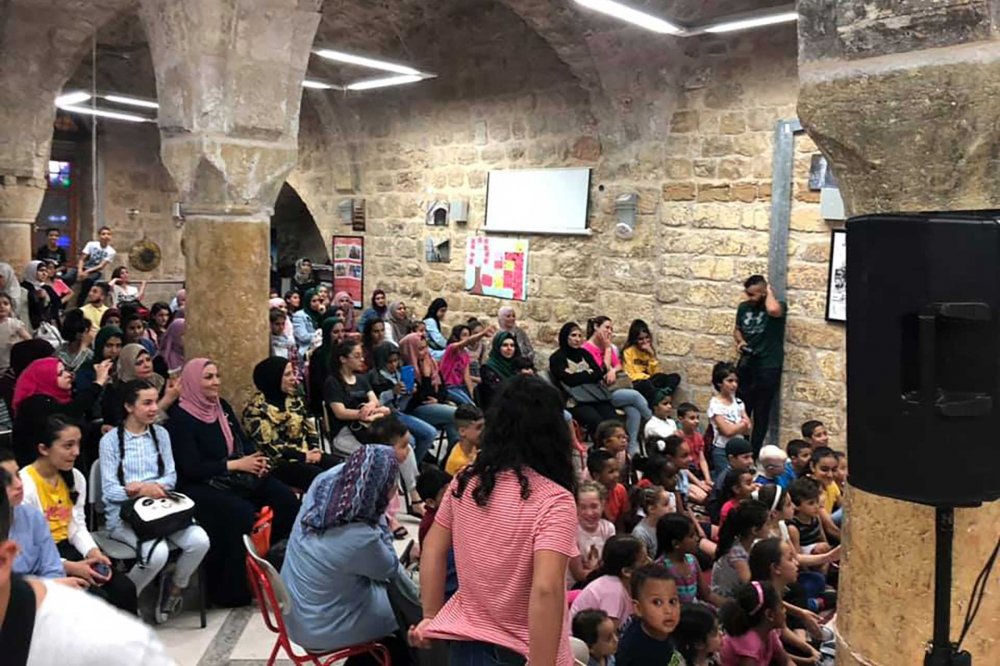 An event at the African Community Society center in Jerusalem's Old City