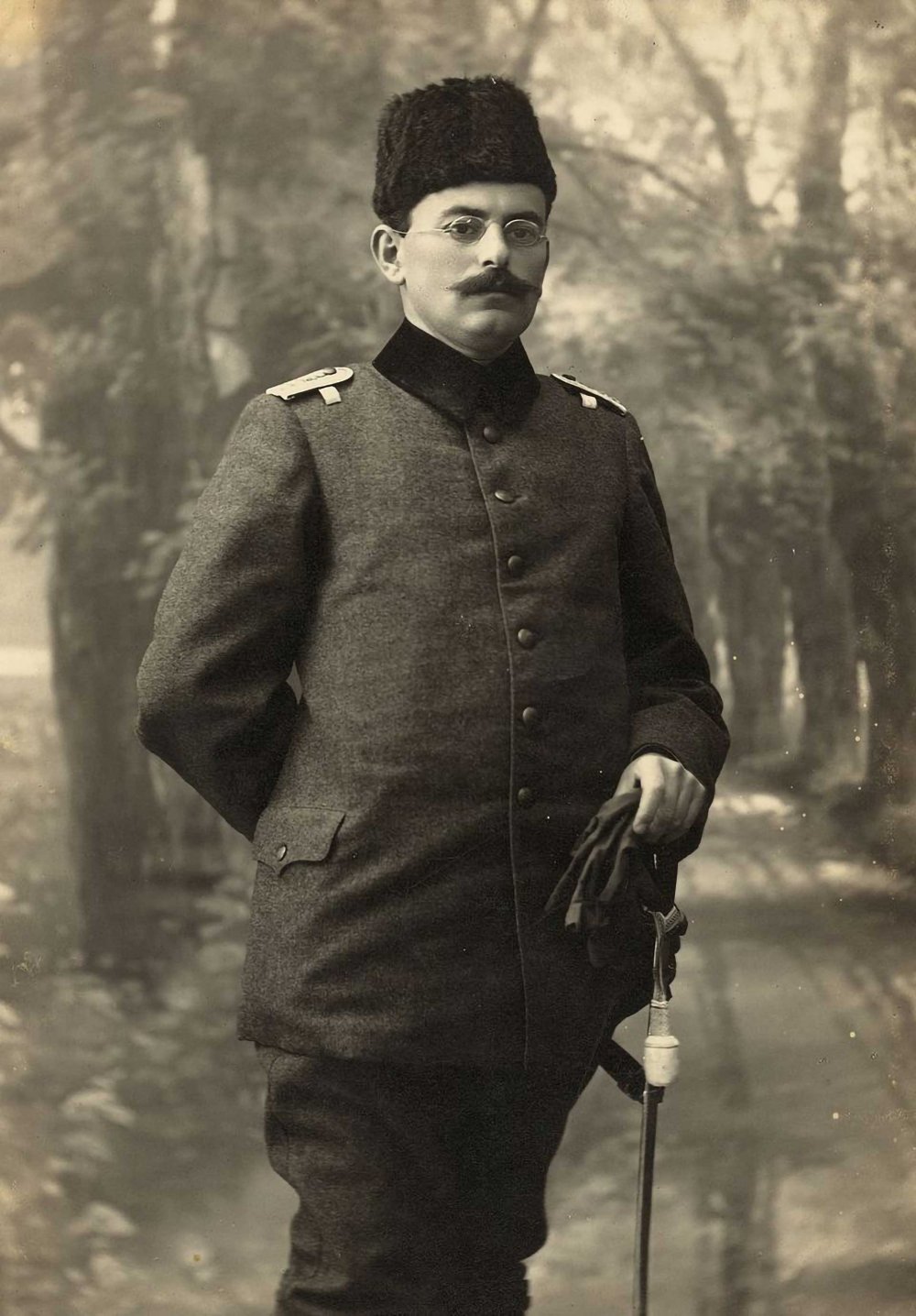 Doctor and author Tawfiq Canaan in uniform