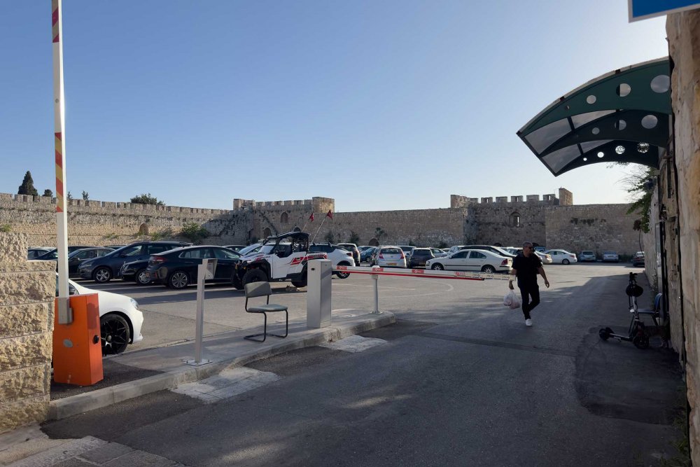 The parking lot called Goveroun Bardez, or Cows’ Garden, in the Armenian Quarter of the Old City of Jerusalem, the area that would be affected by the controversial land sale