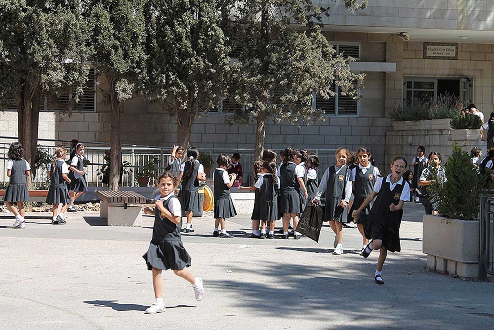 Students at Schmidt’s Girls School, East Jerusalem