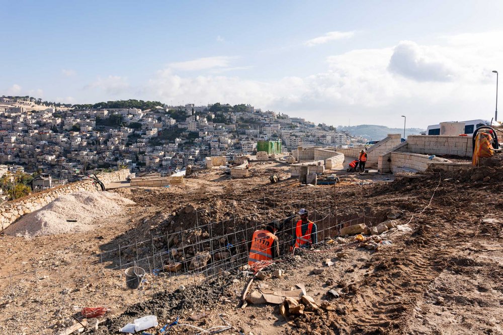 Israeli excavation and construction in the Palestinian neighborhood of Silwan, Jerusalem
