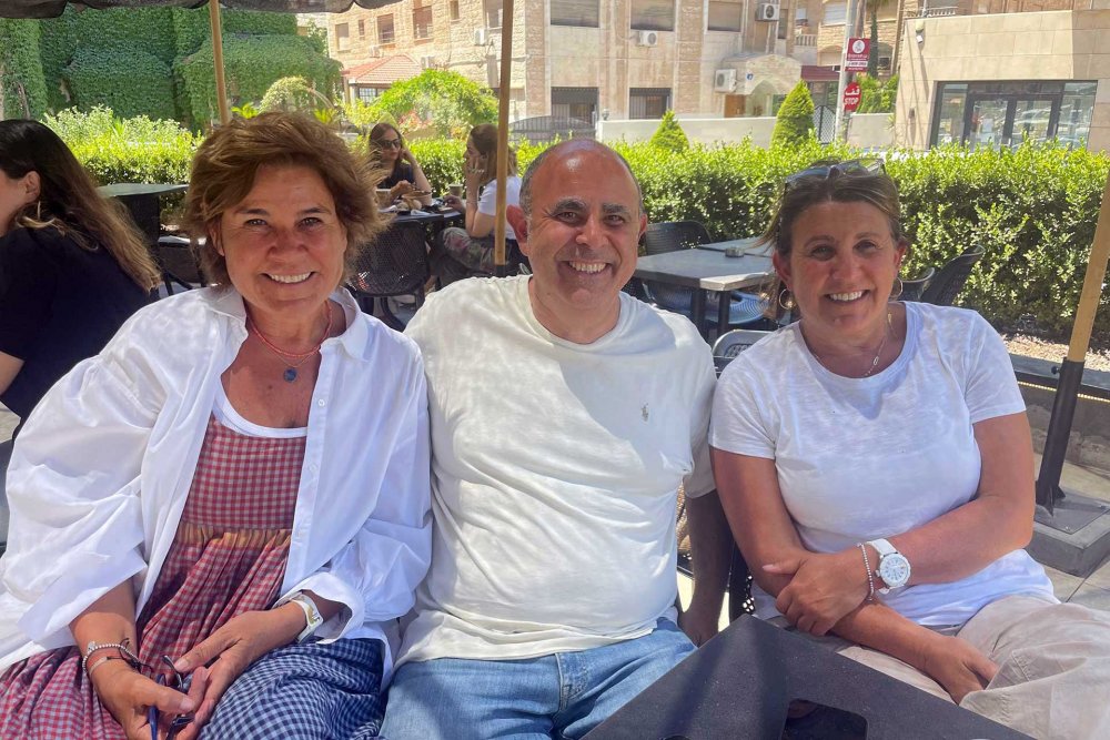 The grandchildren of Mohammad Hammoudi the Jerusalem hair stylist