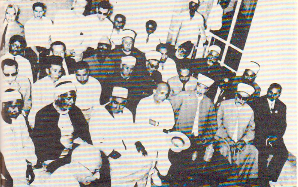 Abd al-Hamid al-Sayih participates in the Islamic Research Academy conference held in Al-Azhar University in Egypt, 1965