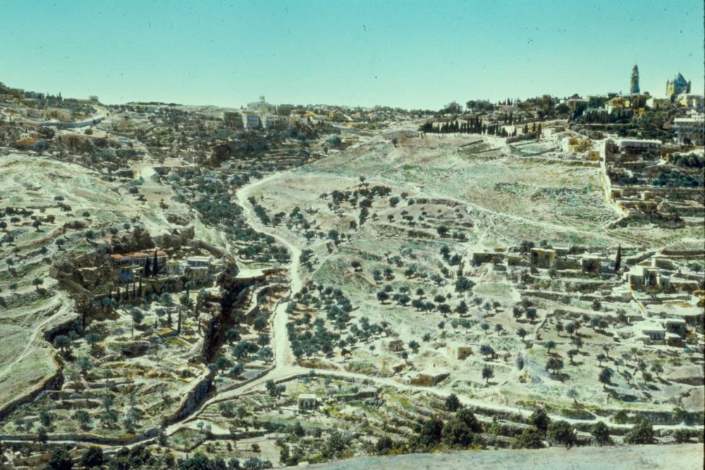 Wadi Rababa, Silwan, between the al-Thawri and al-Nabi Dawud neighborhoods, ca. 1940