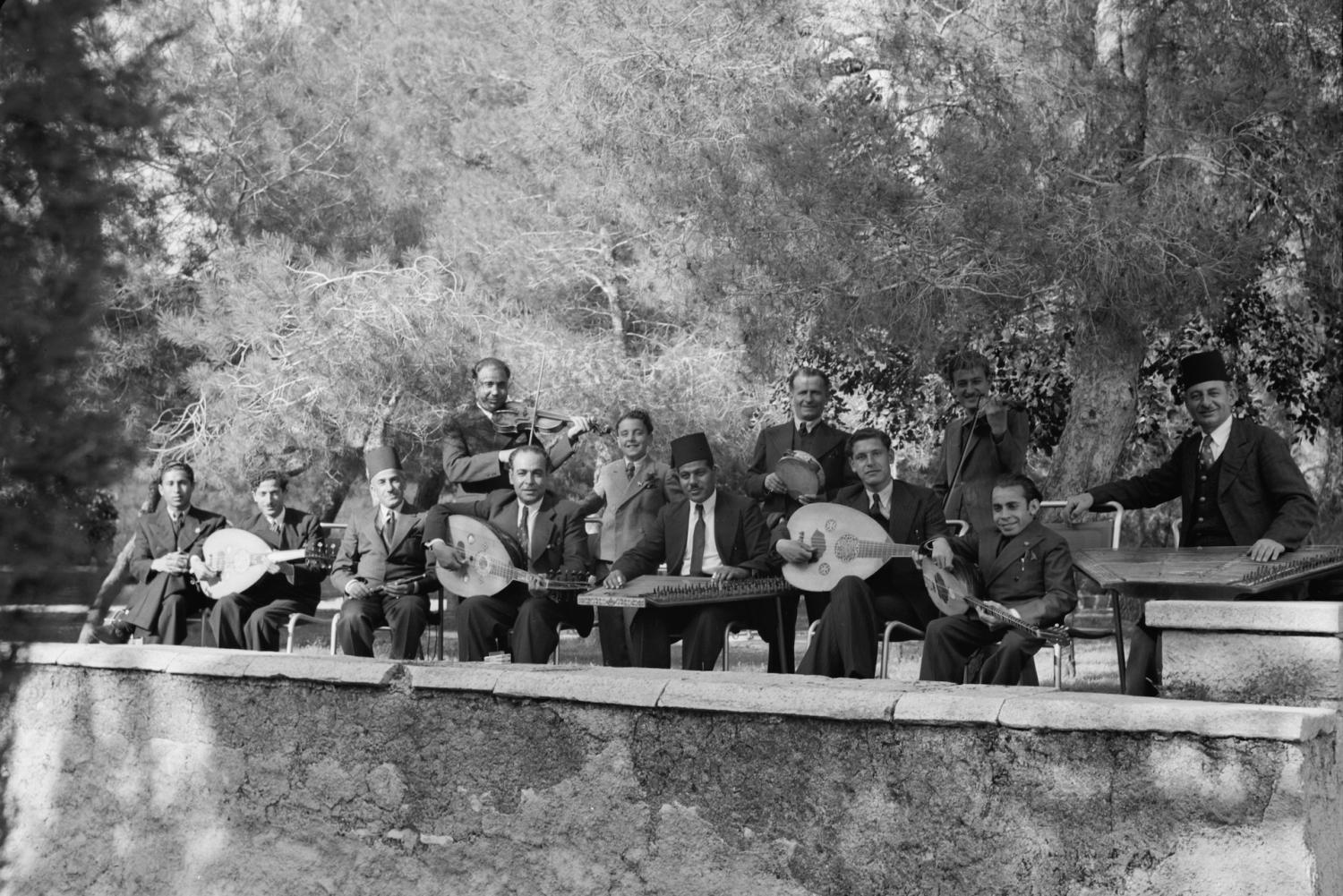 A band in Jerusalem before 1948
