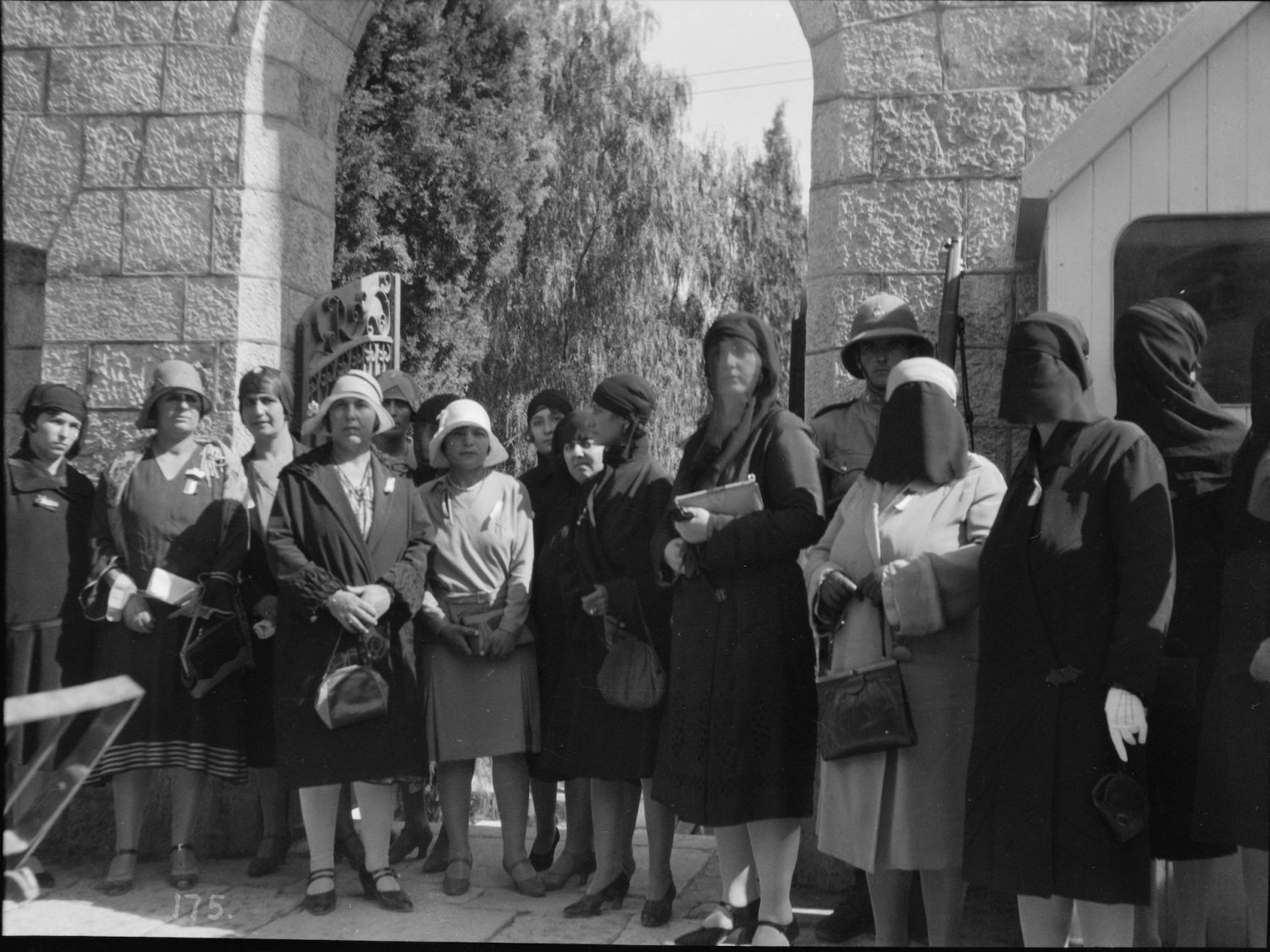 A silent demonstration of women in Jerusalem, 1929