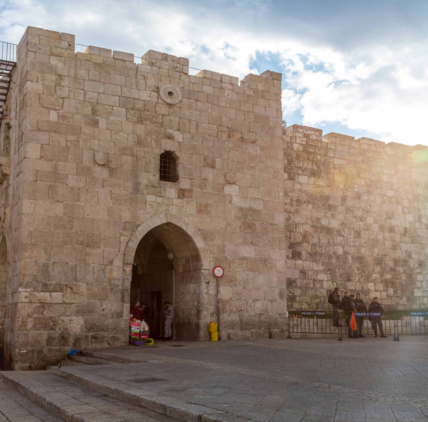 Herod’s Gate or Bab al-Zahra, one of the gates to Jerusalem's Old City
