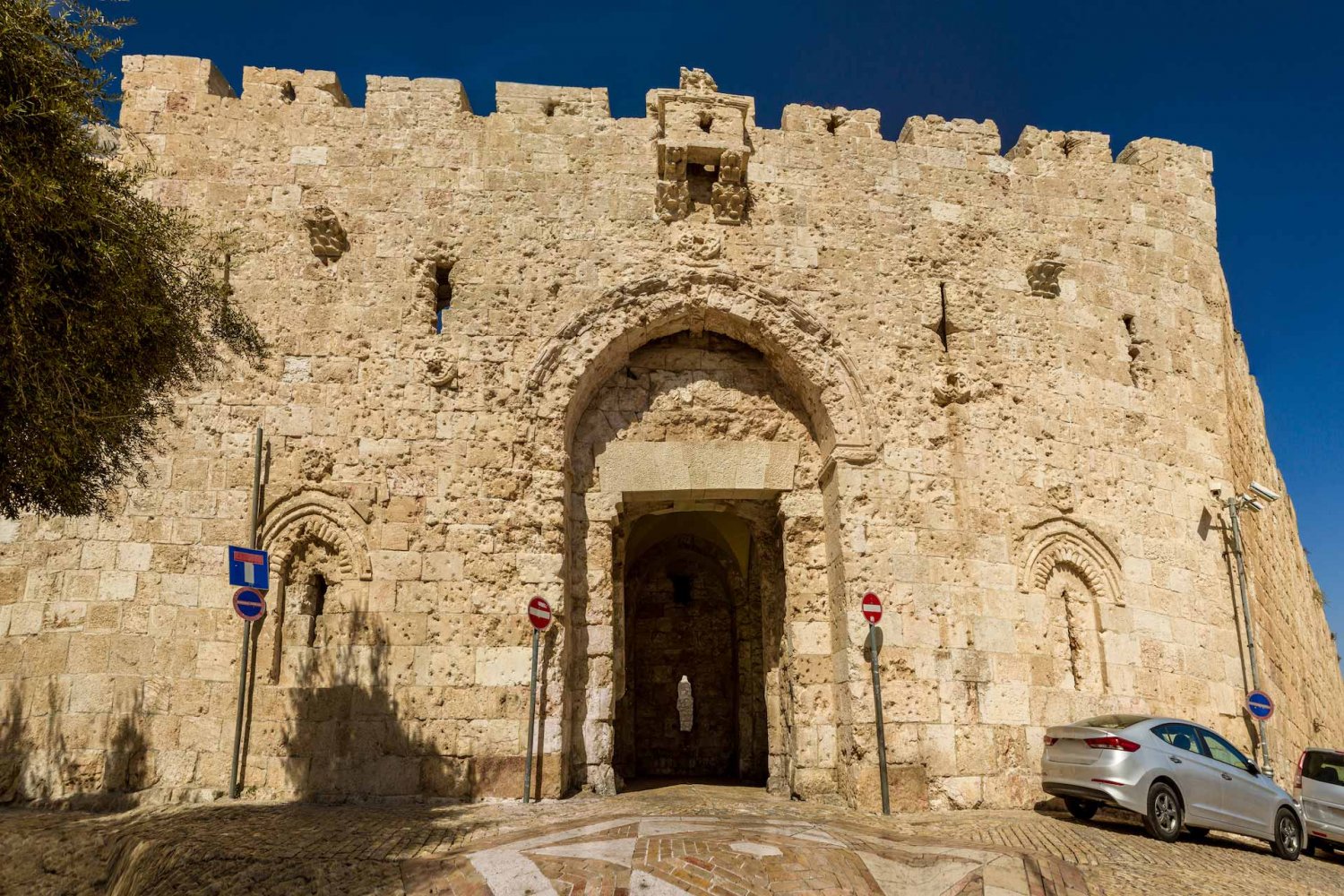 Zion Gate or Bab Haret al-Yahud, one of the gates to Jerusalem's Old City