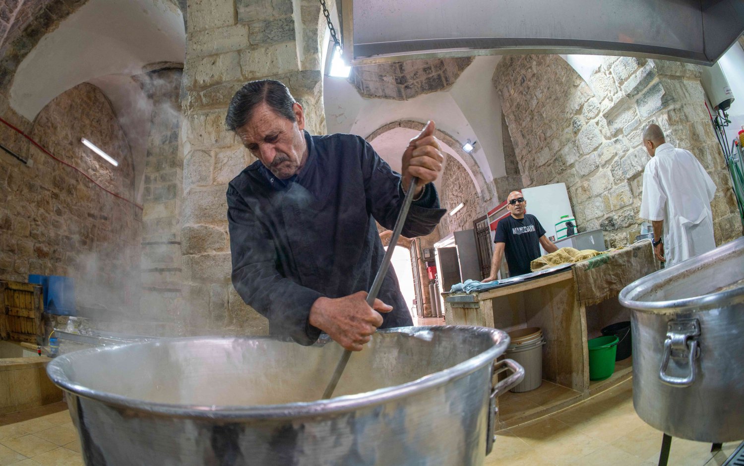 Head Cook Samir Jaber, Khaski Sultan soup kitchen, Old City of Jerusalem
