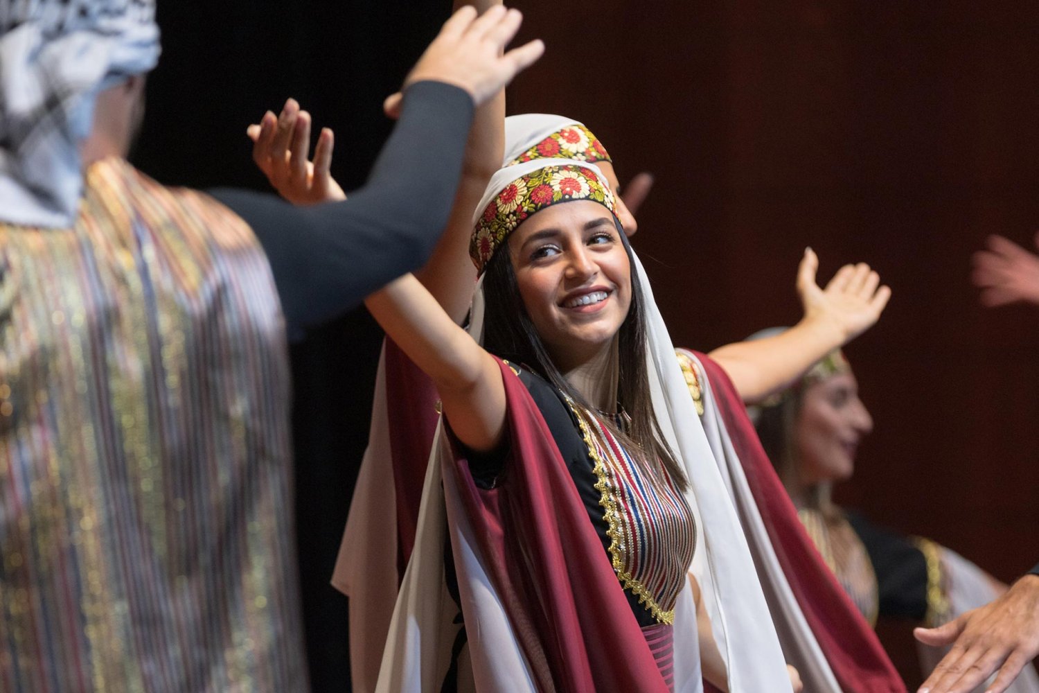 Palestinian Elia Youth Group performs at a music festival in Jerusalem sponsored by Yabous Cultural Centre on September 20, 2022