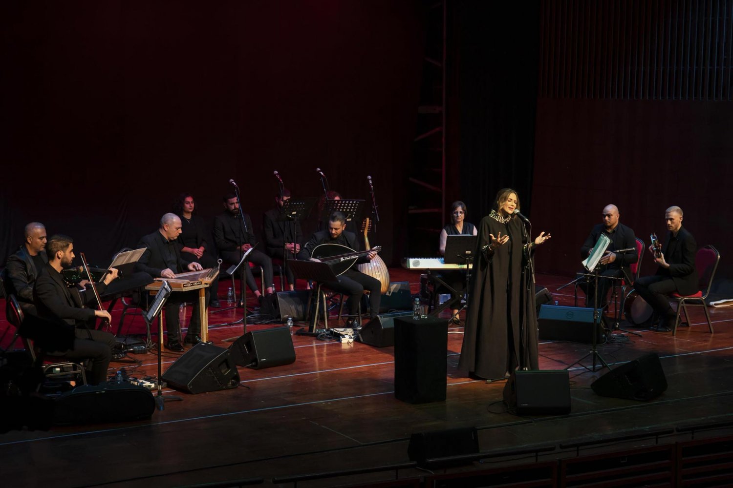 Dalal Abu Amneh performs at a music festival sponsored by Yabous Cultural Centre, Jerusalem, September 16, 2022