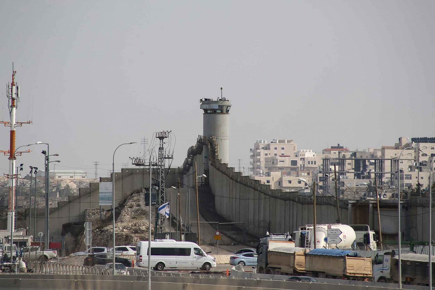 Kufr ‘Aqab, a Palestinian neighborhood of Jerusalem, separated from the city by the Separation Wall and Qalandiya checkpoint, February 3, 2020