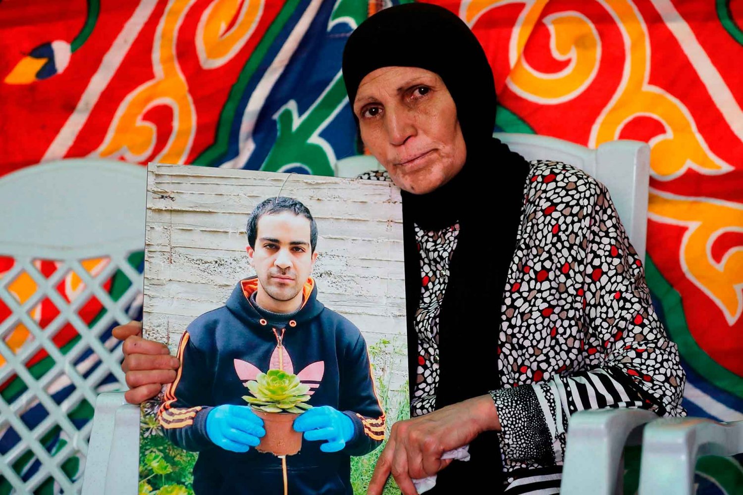 Rana Hallaq mourns her slain autistic son, Iyad on June 1, 2020; he was shot by Israeli police the previous day in the Old City of Jerusalem