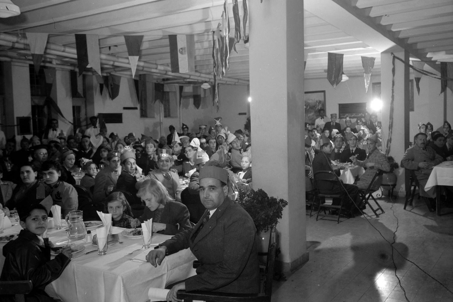 A banquet for families at the Jerusalem YMCA, January 9, 1940
