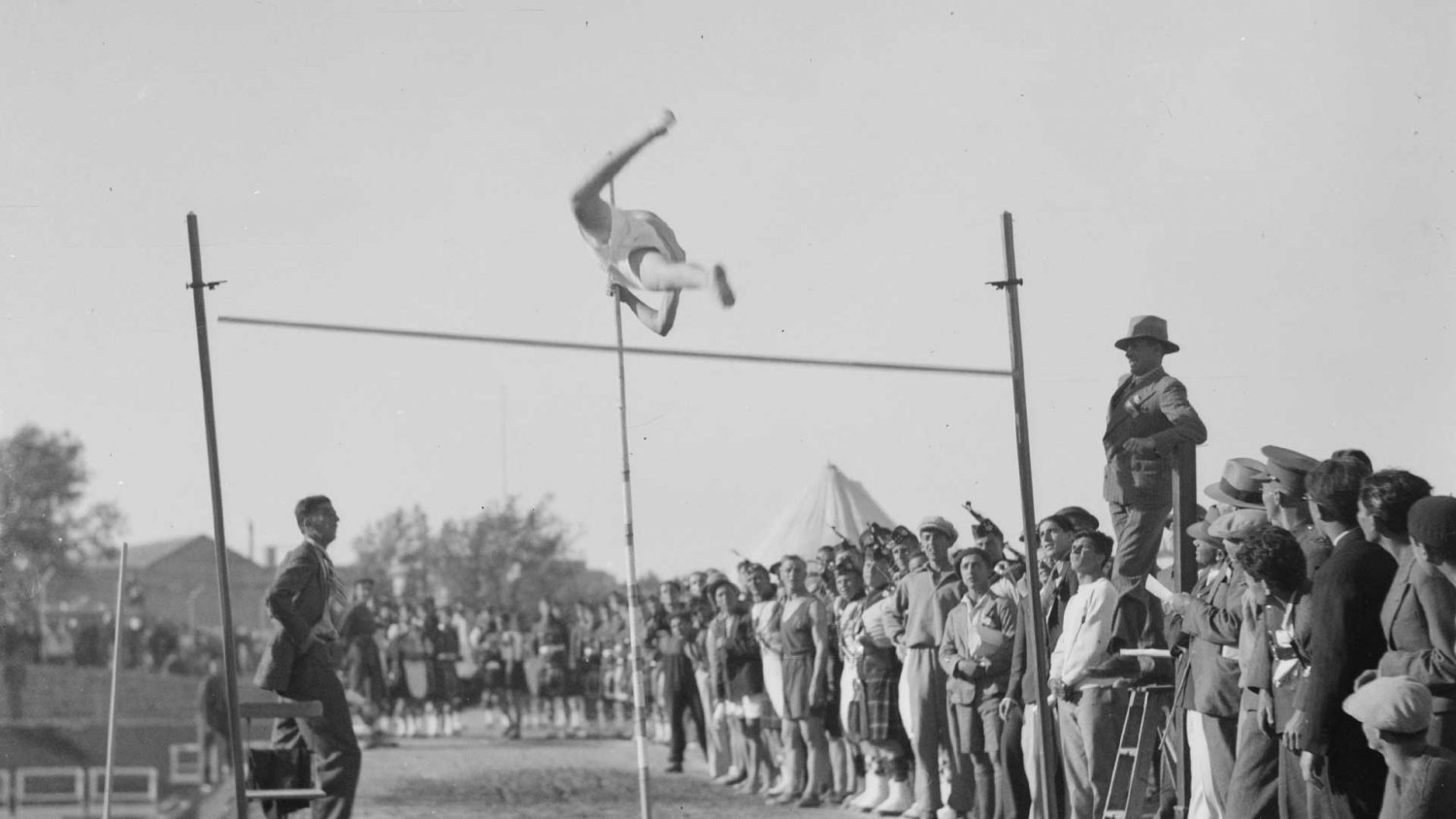 Athletic events at the Jerusalem YMCA; the photo was taken between 1933 and 1946