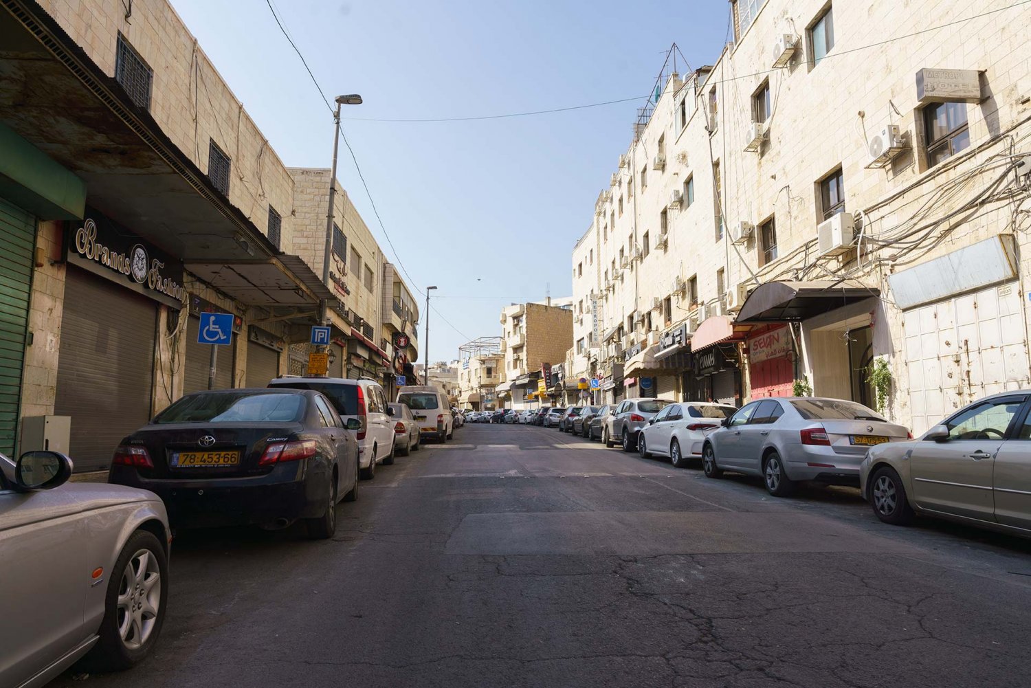 Shops around the Old City were closed on October 8, 2023 in observance of a general strike in protest of Israel's attacks on Gaza.