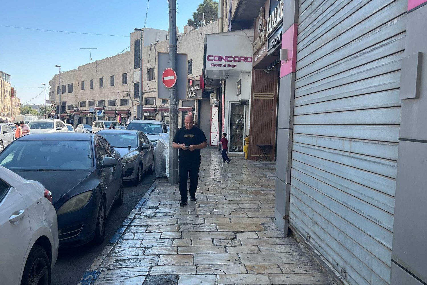 Salah al-Din Street, a once-thriving commercial artery in East Jerusalem