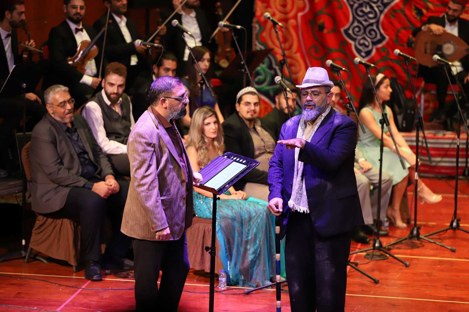 The Siraj Choir performs at Yabous Cultural Centre in East Jerusalem on September 21, 2023.
