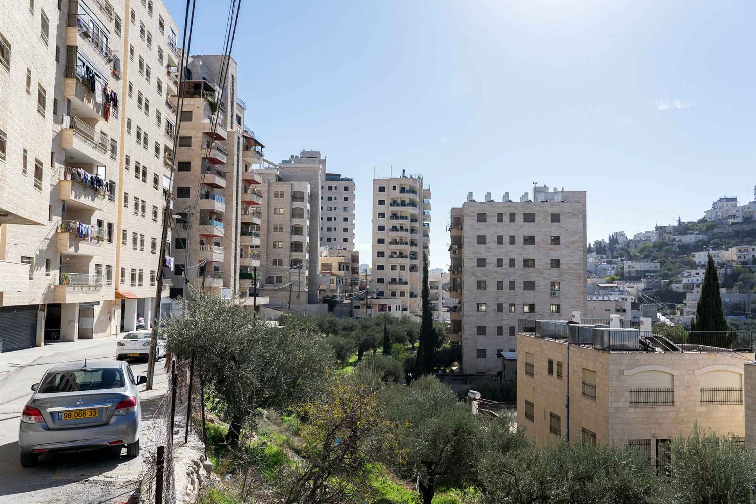 Palestinian neighborhood of Bir Ona in East Jerusalem near Beit Jala