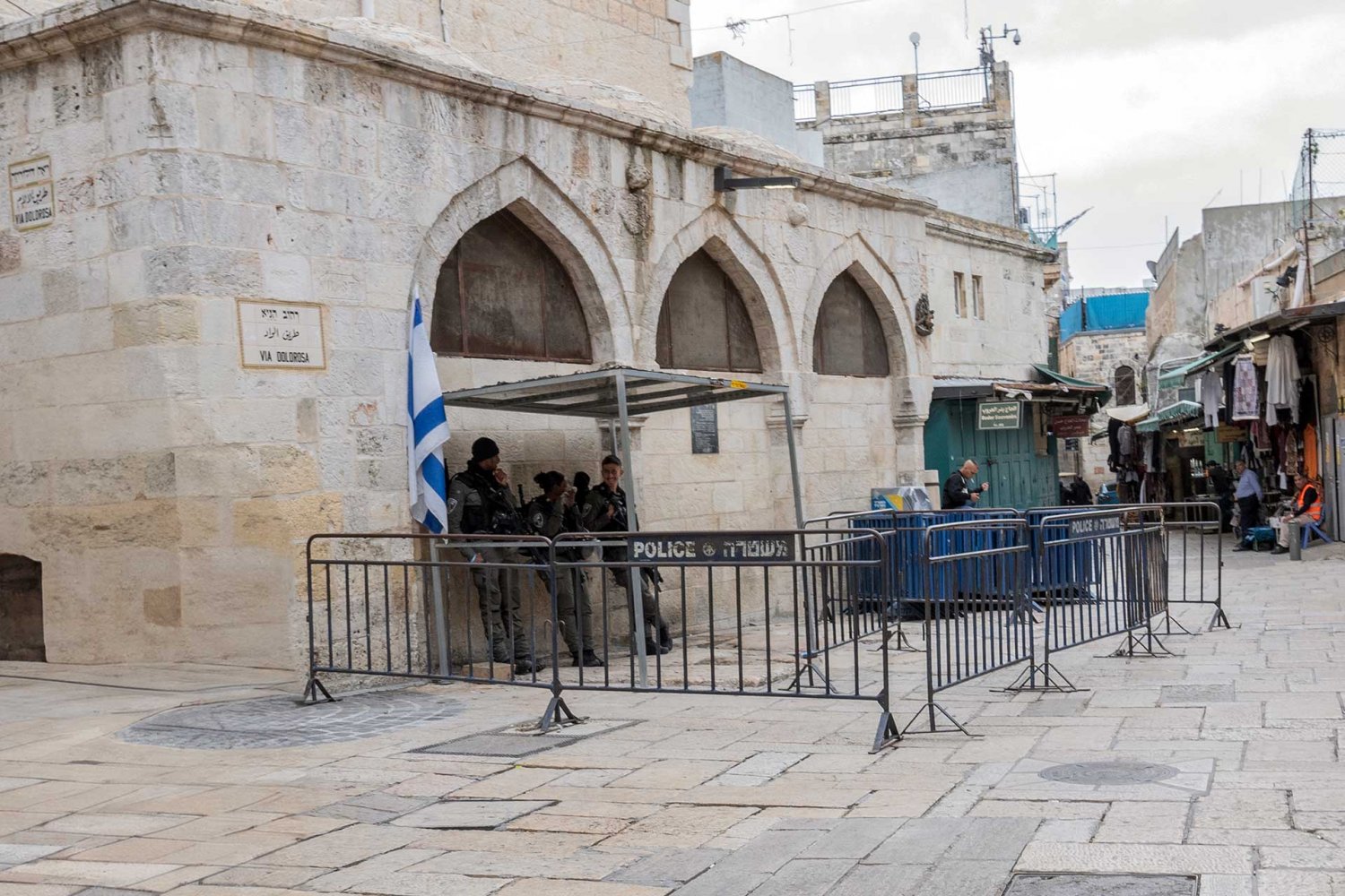 eople are discouraged from going to the Old City since October 7, 2023, because of the aggressive Israeli police presence there.