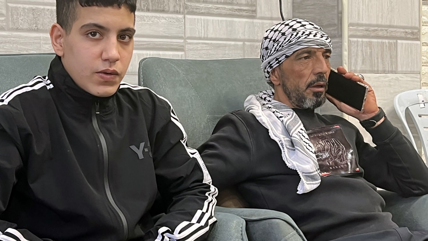 Palestinian Jerusalemite Ahmad al-Salaymeh, 14, one day after his release from Israeli detention as part of a larger swap between Israel and Hamas