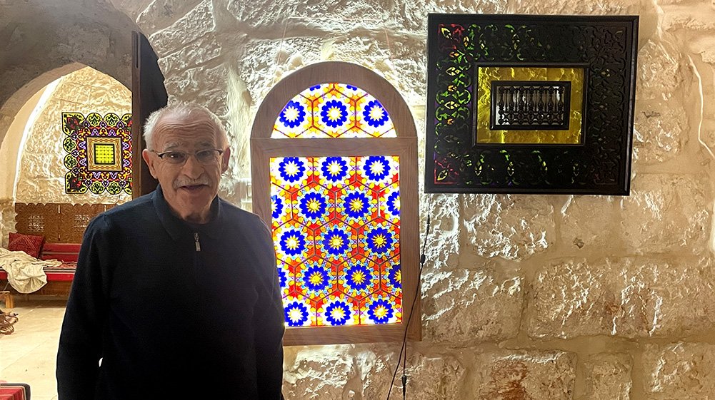 The working art space of Palestinian Jerusalemite Azzam Abu Saud in Ras al-Amud, East Jerusalem, March 21, 2024
