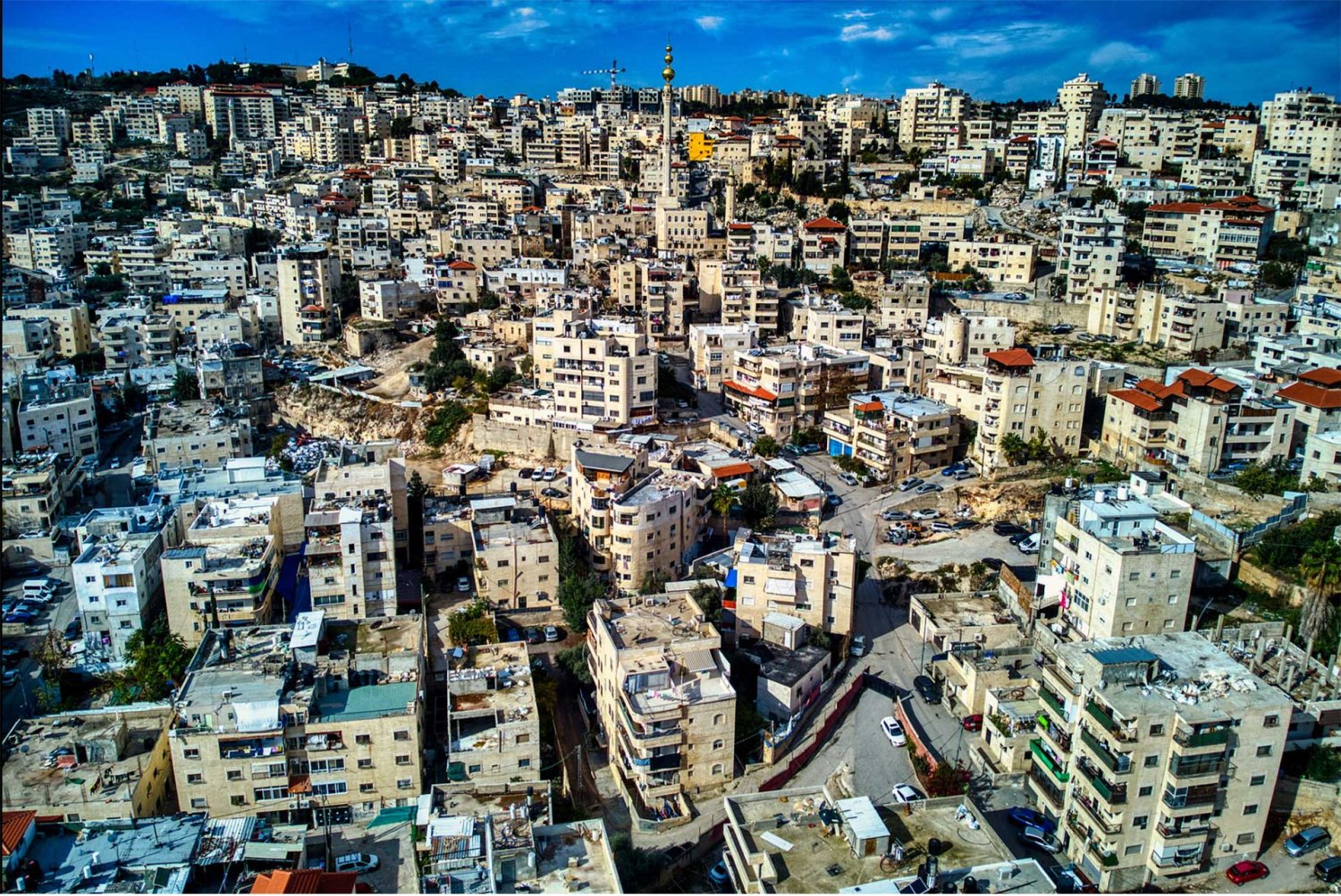 View of al-‘Isawiyya, a Palestinian neighborhood under the Hebrew University of Jerusalem